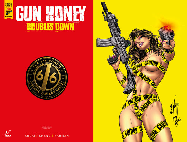 GUN HONEY DOUBLES DOWN #3 JORDAN NOIR 616 COMICS WHATNOT Virgin Negative Space Variant D LTD 300