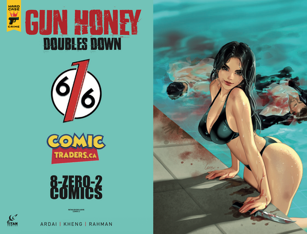 GUN HONEY DOUBLES DOWN #4 LEIRIX 616 COMICS Trade Dress & Virgin Variant AB Set LTD 500