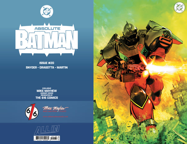 ABSOLUTE BATMAN #20 MIKE MAYHEW 616 COMICS Virgin FOIL Variant D LTD 1000