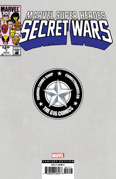 MARVEL SUPER HEROES SECRET WARS 7 FACSIMILE SZERDY & LAYTON FOIL Variant Set LTD 3000