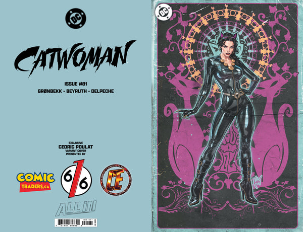 CATWOMAN #81 CEDRIC POULAT 616 Trade Dress & Virgin & FOIL ABC Variant Set LTD 1000