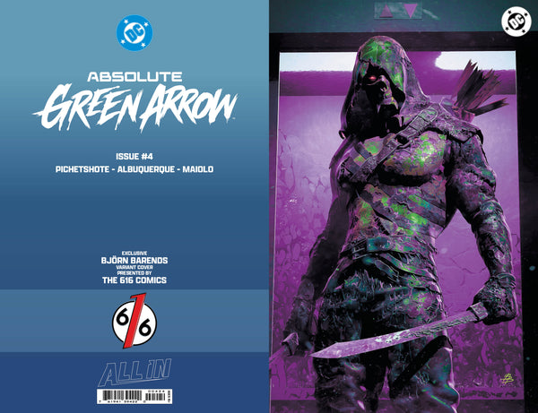 ABSOLUTE GREEN ARROW #4 BJORN BARENDS 616 COMICS Trade Dress & Virgin & Virgin FOIL Variant ABC Set LTD 1000