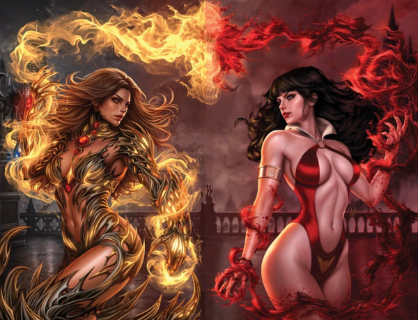 WITCHBLADE VAMPIRELLA 1 DAVID & MICHELLE DIAS 616 COMICS Variant ABCDEF Set Of 6 LTD 550