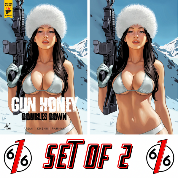 GUN HONEY DOUBLES DOWN #1 IVAN TALAVERA 616 COMICS Trade Dress & Virgin Variant AB Set LTD 500