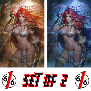 RED SONJA DEATH & THE DEVIL 1 CHRIS NG 616 Comics Virgin Variant AB Set LTD 500