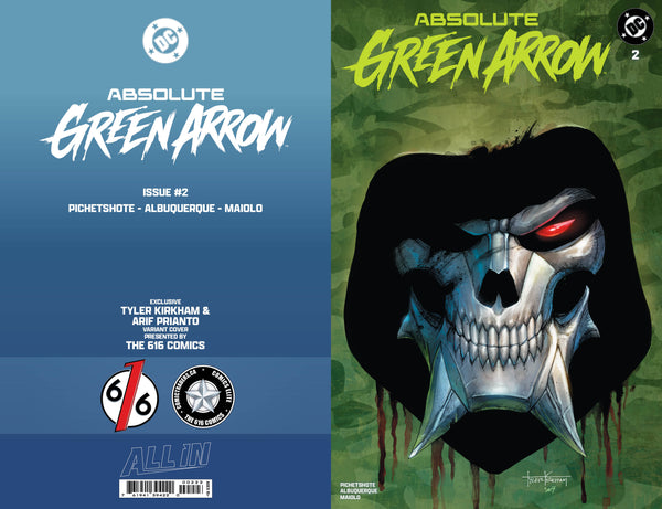 ABSOLUTE GREEN ARROW #1-2 TOMASELLI & KIRKHAM 616 COMICS Trade Dress Variant Set LTD 3000