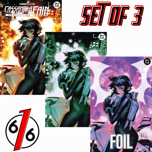 ABSOLUTE CASSANDRA CAIN #1 MIRKA ANDOLFO 616 COMICS Trade Dress & Virgin & FOIL Variant ABC Set LTD 1000