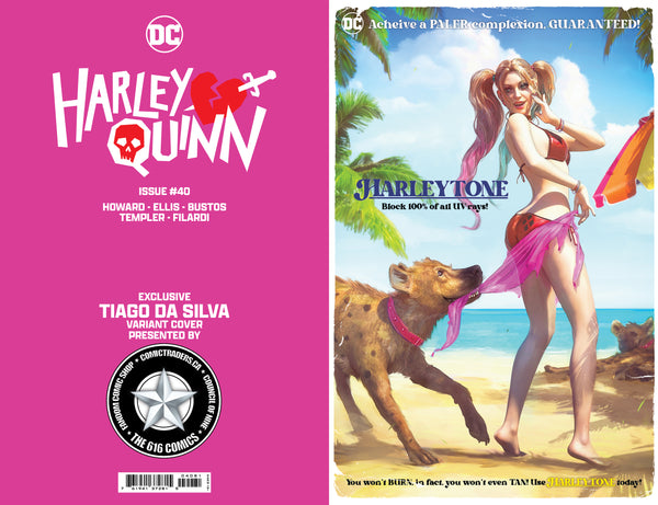 HARLEY QUINN 40 & POISON IVY 24 TIAGO DA SILVA 616 Coppertone Trade Dress Variant Set LTD 3000