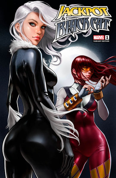 JACKPOT & BLACK CAT #1 Set IVAN TALAVERA Variant & ADAM HUGHES Main Cover LTD 3000