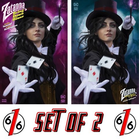 ZATANNA BRING DOWN THE HOUSE #1 CARLA COHEN 616 Trade & Minimal Dress Variant AB Set LTD 1500