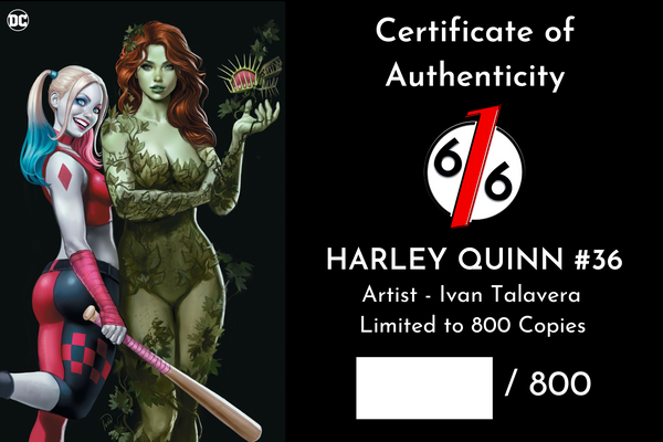 HARLEY QUINN #36 IVAN TALAVERA 616 Trade Dress & Virgin & FOIL ABC Variant Set LTD 800 COA