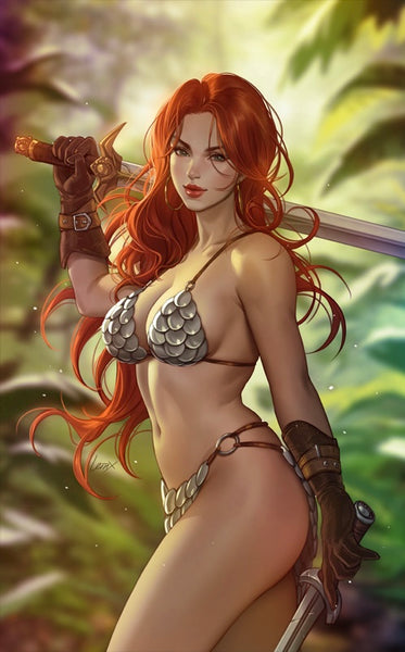 RED SONJA DEATH & THE DEVIL 1 LESLEY LEIRIX LI 616 Virgin Variant A LTD 500