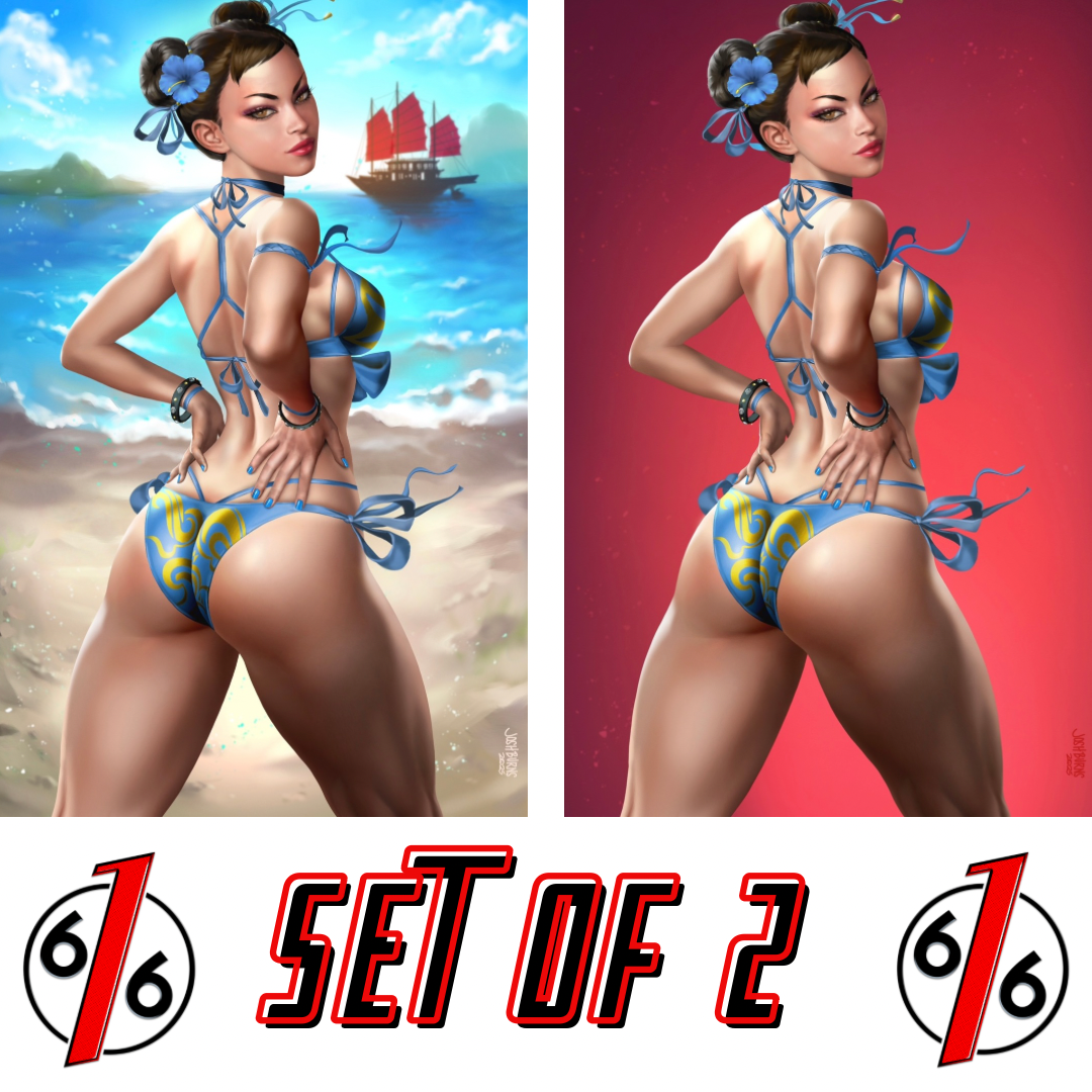 STREET FIGHTER & FRIENDS SWIMSUIT SPECIAL 2025 #1 JOSH BURNS 616 Virgin Variant Set LTD 500