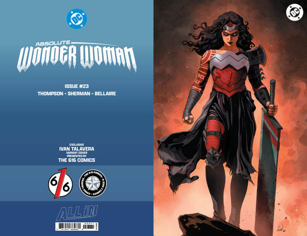 ABSOLUTE WONDER WOMAN #23 IVAN TALAVERA 616 COMICS Virgin Variant B LTD 1000