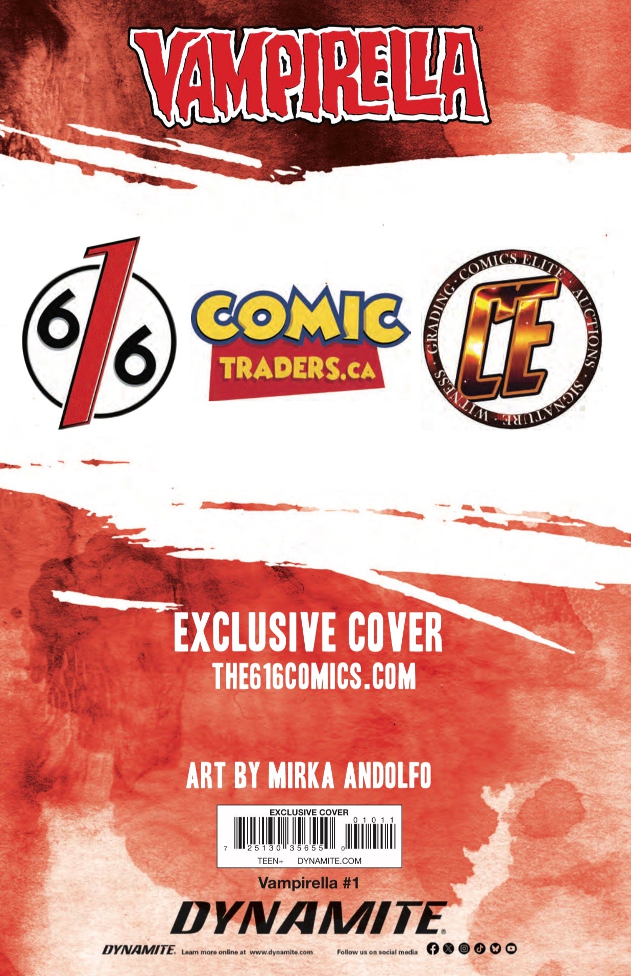 VAMPIRELLA #1 (2026) MIRKA ANDOLFO 616 COMICS Trade Dress Variant