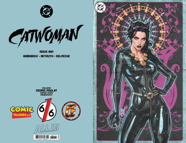 CATWOMAN #81 CEDRIC POULAT 616 Trade Dress & Virgin & FOIL ABC Variant Set LTD 1000