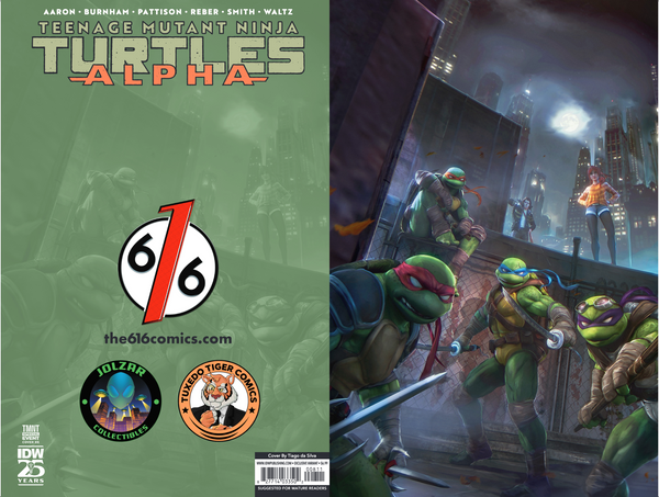 TEENAGE MUTANT NINJA TURTLES ALPHA #1 TIAGO DA SILVA Virgin Variant A TMNT LTD 500