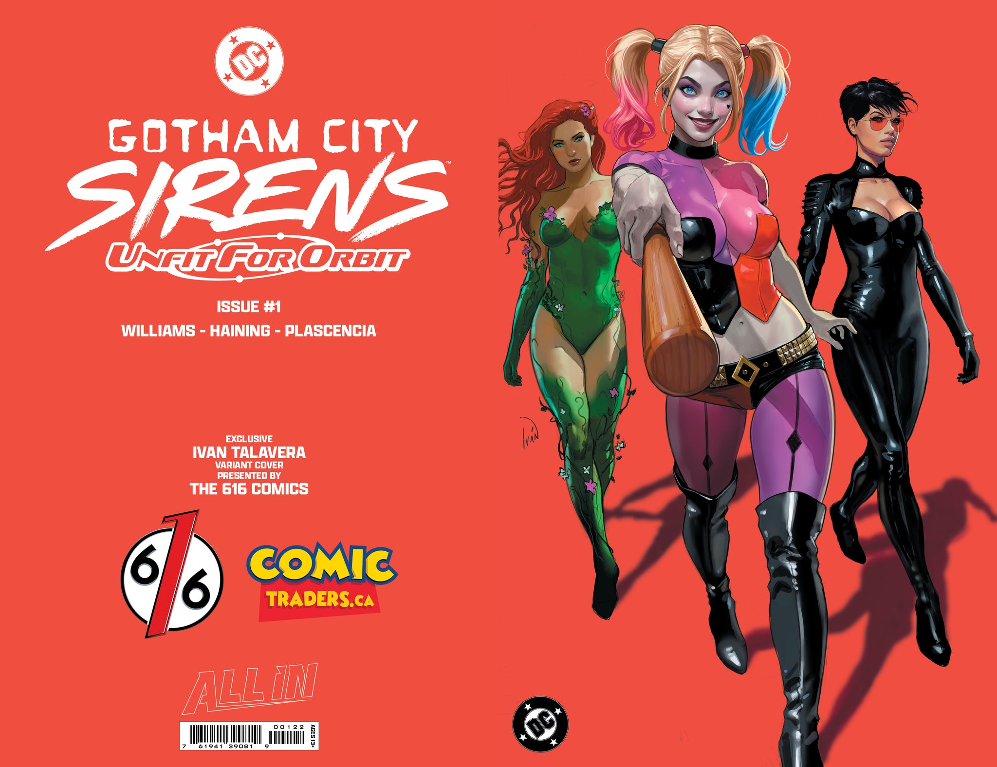 み*り様 GOTHAM GOTHAMATIC 自動巻き　稼動品 GOTHAM CITY SIRENS #1 TALAVERA 616 Virgin FOIL Variant C LTD 1000