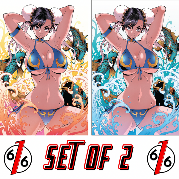STREET FIGHTER SWIMSUIT SPECIAL 2026 #1 GODTAIL 616 COMICS Virgin Variant AB Set LTD 500