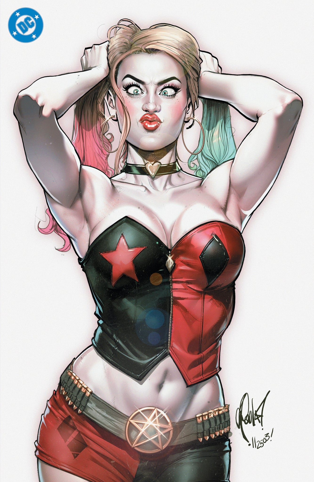 HARLEY QUINN #51 CEDRIC POULAT 616 Virgin FOIL Variant C LTD 1000