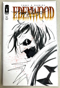 EDENWOOD #1 TONY DANIEL 1:250 SIGNED SKETCH Ratio Variant