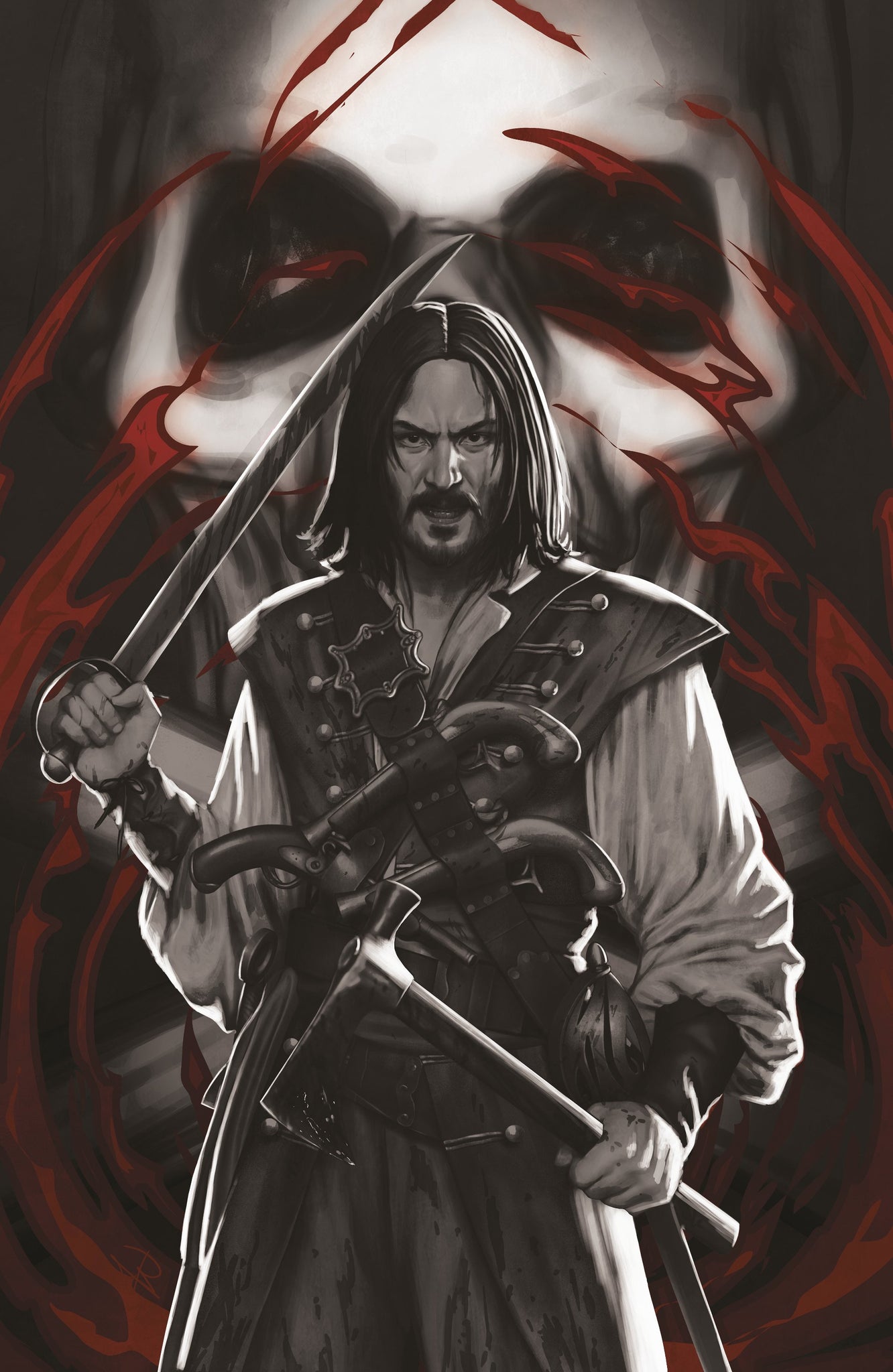 BRZRKR THE BLEEDING TIDE #1 REBECA PUEBLA 1:10 Virgin Ratio Variant