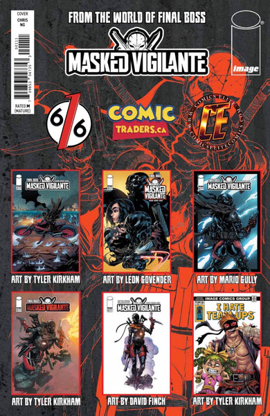 FINAL BOSS MASKED VIGILANTE #1 CHRIS NG 616 COMICS Trade Dress & Virgin & Virgin FOIL Variant ABC Set LTD 500