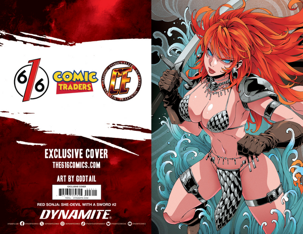 VAMPIRELLA #3 & RED SONJA SHE-DEVIL WITH A SWORD #2 GODTAIL 616 COMICS Variant ABC Set Of 6 LTD 500