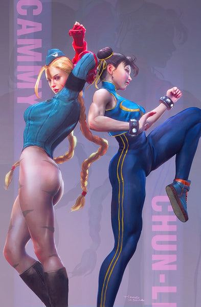 STREET FIGHTER MASTERS CAMMY VS CHUN-LI #1 TIAGO DA SILVA 616 COMICS Virgin Variant AB Set LTD 500