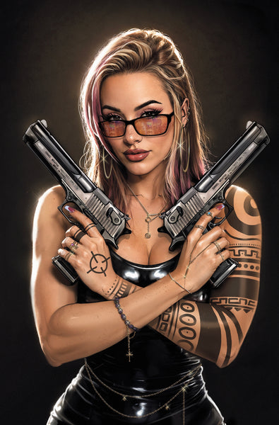 GUN HONEY DOUBLES DOWN #3 CEDRIC POULAT 616 COMICS Trade Dress & Virgin Variant ABC Set LTD 500