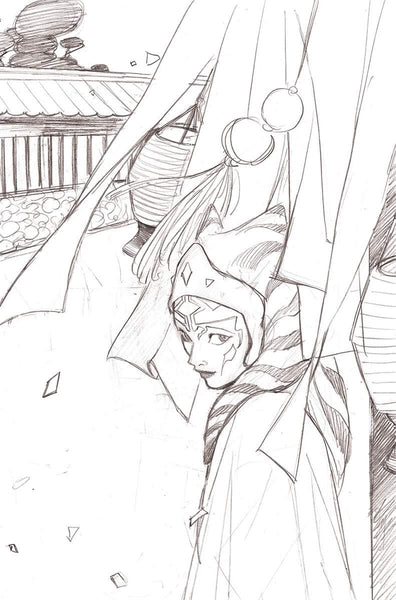 STAR WARS MANDALORIAN SEASON 2 #5 PEACH MOMOKO NYCC AHSOKA Sketch