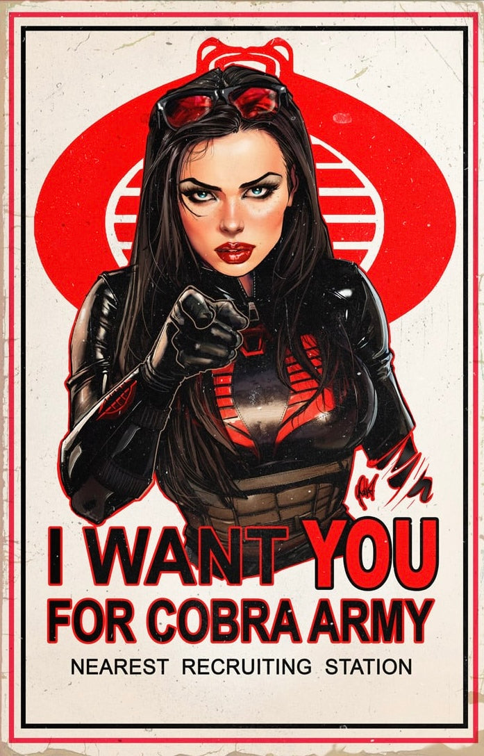 GI JOE REAL AMERICAN HERO #317 CEDRIC POULAT 616 Virgin Variant A LTD 750