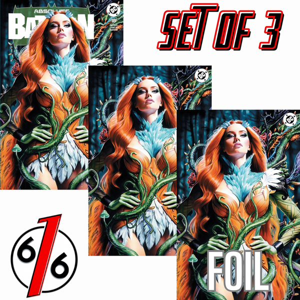 ABSOLUTE BATMAN #18 MIKE MAYHEW 616 COMICS Trade Dress & Virgin & FOIL Variant ABC Set LTD 1000