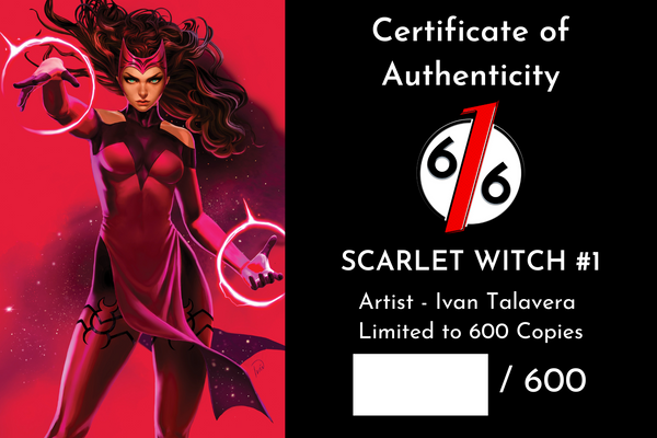 SCARLET WITCH #1 IVAN TALAVERA 616 Trade Dress & Virgin Variant AB Set LTD 600 COA