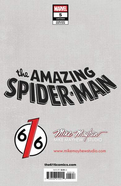 AMAZING SPIDER-MAN #5 MIKE MAYHEW 616 Trade Dress & Virgin Variant Set LTD 1000