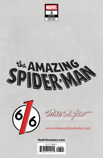 AMAZING SPIDER-MAN #3 MIKE MAYHEW 616 Trade Dress Variant LTD 3000