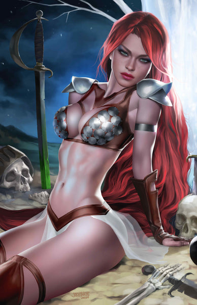 VAMPIRELLA & RED SONJA JOSH BURNS 616 Virgin Variant AB Set Of 4 LTD 500