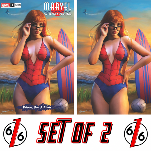 MARVEL SWIMSUIT SPECIAL #1 SHANNON MAER 616 COMICS Trade Dress & Virgin Variant Set LTD 1000