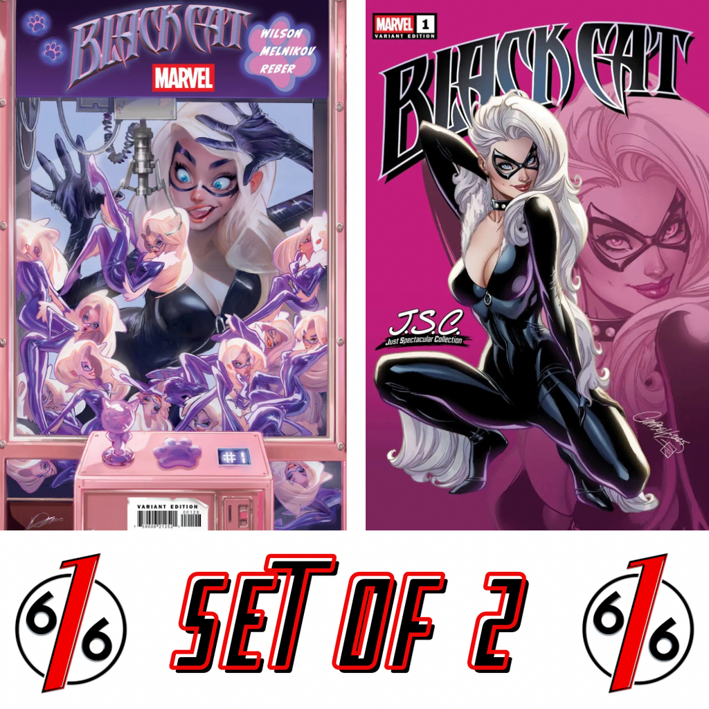 BLACK CAT #1 ALEXANDER LOZANO & J SCOTT CAMPBELL Variant Set LTD BLACK CAT #1 ALEXANDER LOZANO & J SCOTT CAMPBELL Variant Set LTD