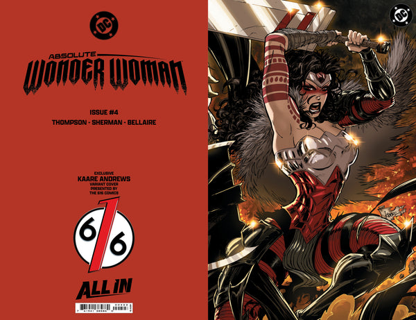 ABSOLUTE WONDER WOMAN 4 KAARE ANDREWS 616 Virgin Variant LTD 1500