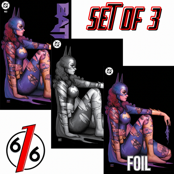 BATMAN #162 NATHAN SZERDY 616 Trade Dress & Virgin & FOIL Tattoo Variant Set ABC LTD 1000