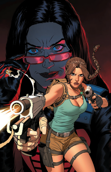 GI JOE TOMB RAIDER #1 MATTIA DE IULIS 616 COMICS Trade Dress & FOIL Virgin Variant AB Set LTD 750