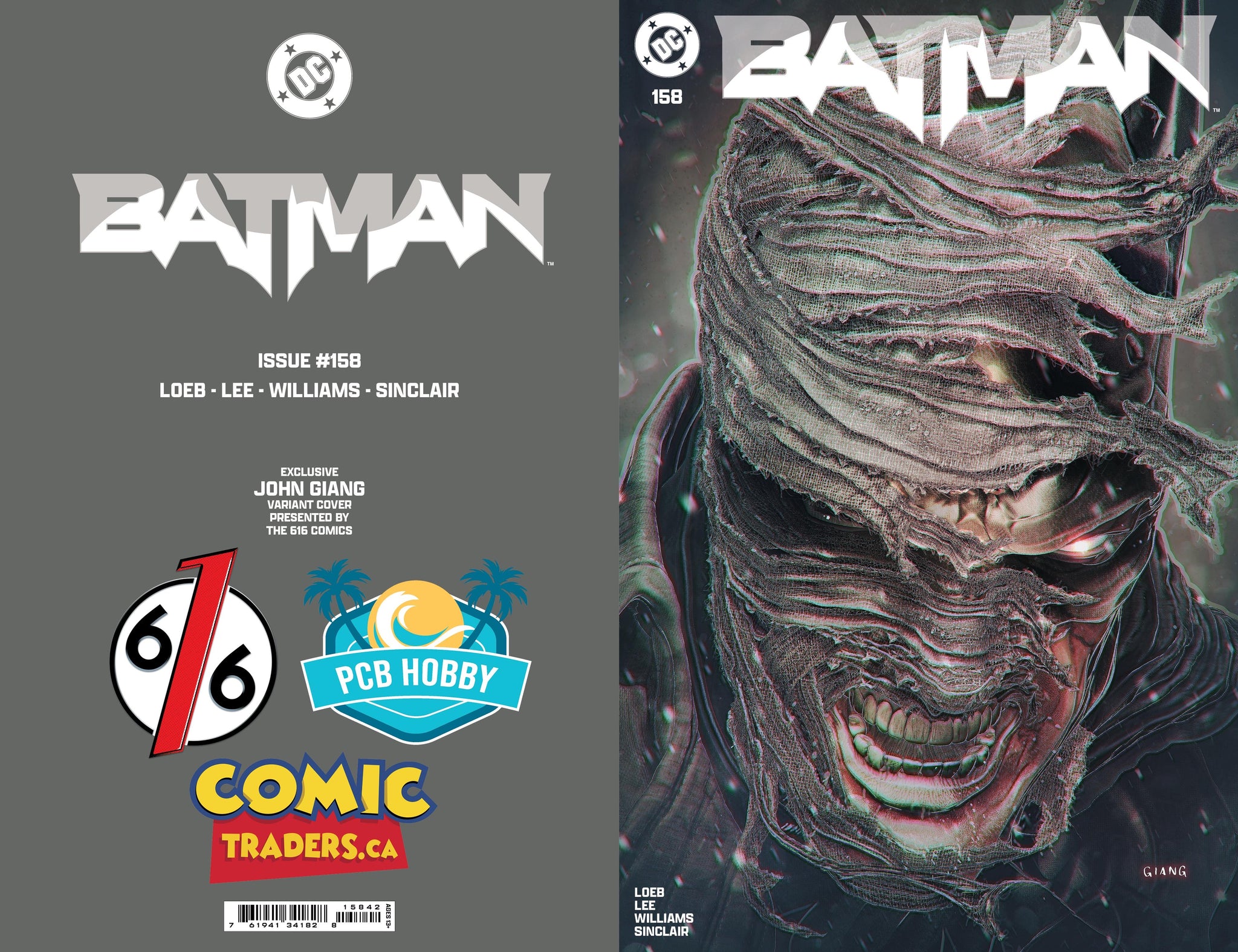 Batman Black & White #2 CGC 9.8 SS 3x Signed by Jock, Mitch