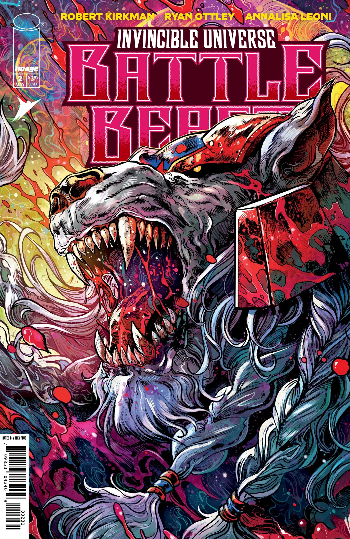 INVINCIBLE UNIVERSE BATTLE BEAST #2 VINCENZO RICCARDI Trade Dress Variant LTD 1500