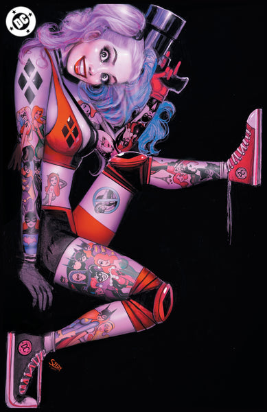 HARLEY QUINN #49 NATHAN SZERDY 616 TATTOO Trade Dress & Virgin Variant Set AB LTD 1500