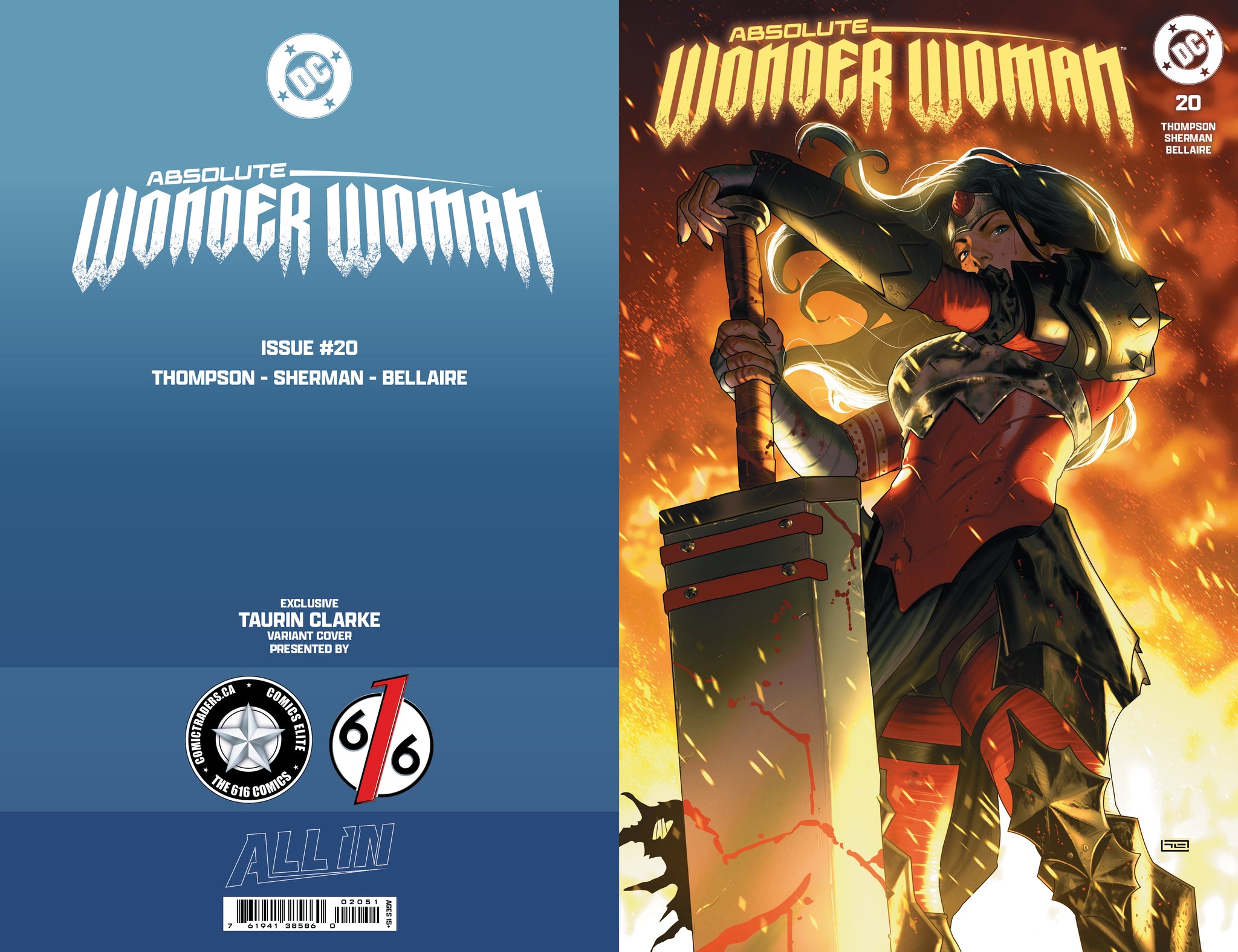 ABSOLUTE WONDER WOMAN #20 TAURIN CLARKE 616 COMICS Trade Dress
