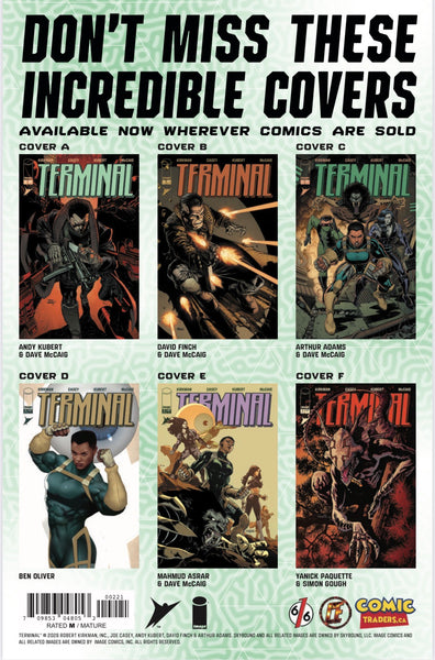 TERMINAL #2 CEDRIC POULAT 616 COMICS Virgin & FOIL Variant AB Set LTD 1000