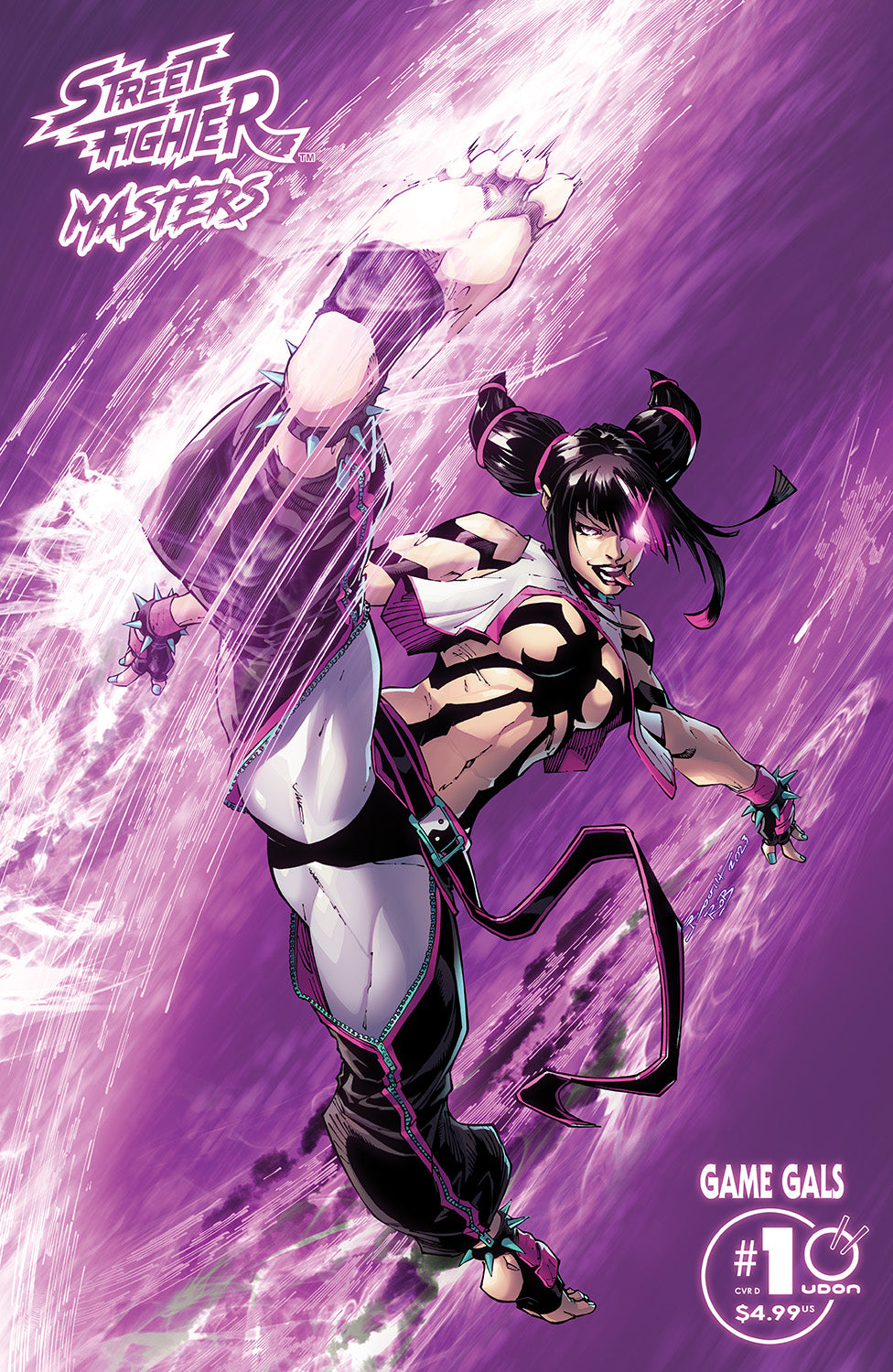 STREET FIGHTER MASTERS GAME GALS 1 BRETT BOOTH 1:5 Ratio Variant JURI