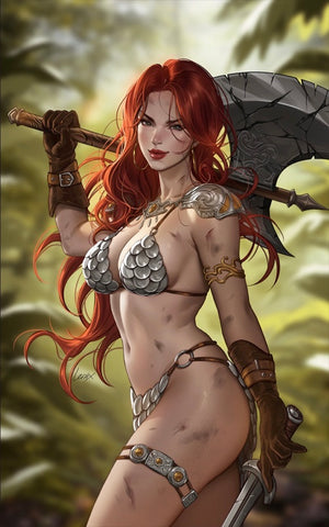 RED SONJA DEATH & THE DEVIL 1 LESLEY LEIRIX LI 616 Virgin Variant B LTD 500