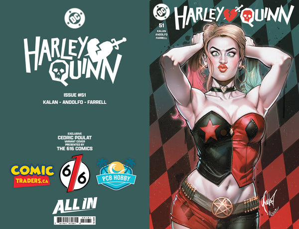 HARLEY QUINN & POISON IVY & CATWOMAN CEDRIC POULAT 616 Variant Set LTD 3000